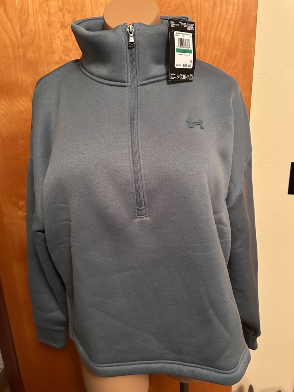 Under Armour Dusty blue/green1/4 Zip Fleece Pullover